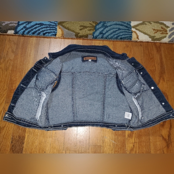 Wallflower Blue Denim Vest with Copper Buttons - Picture 10 of 11